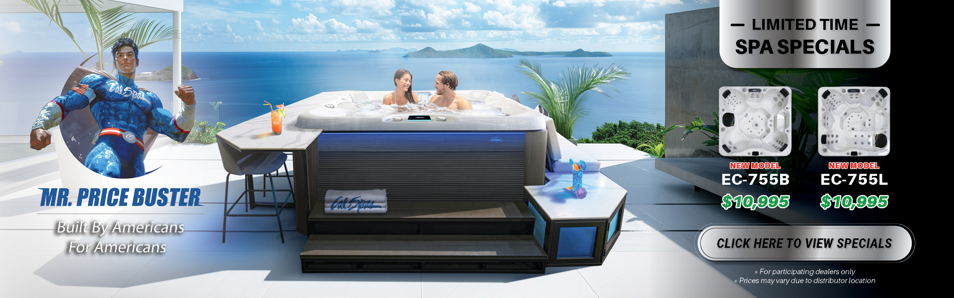 Calspas hot tub being used in a family setting - Redding